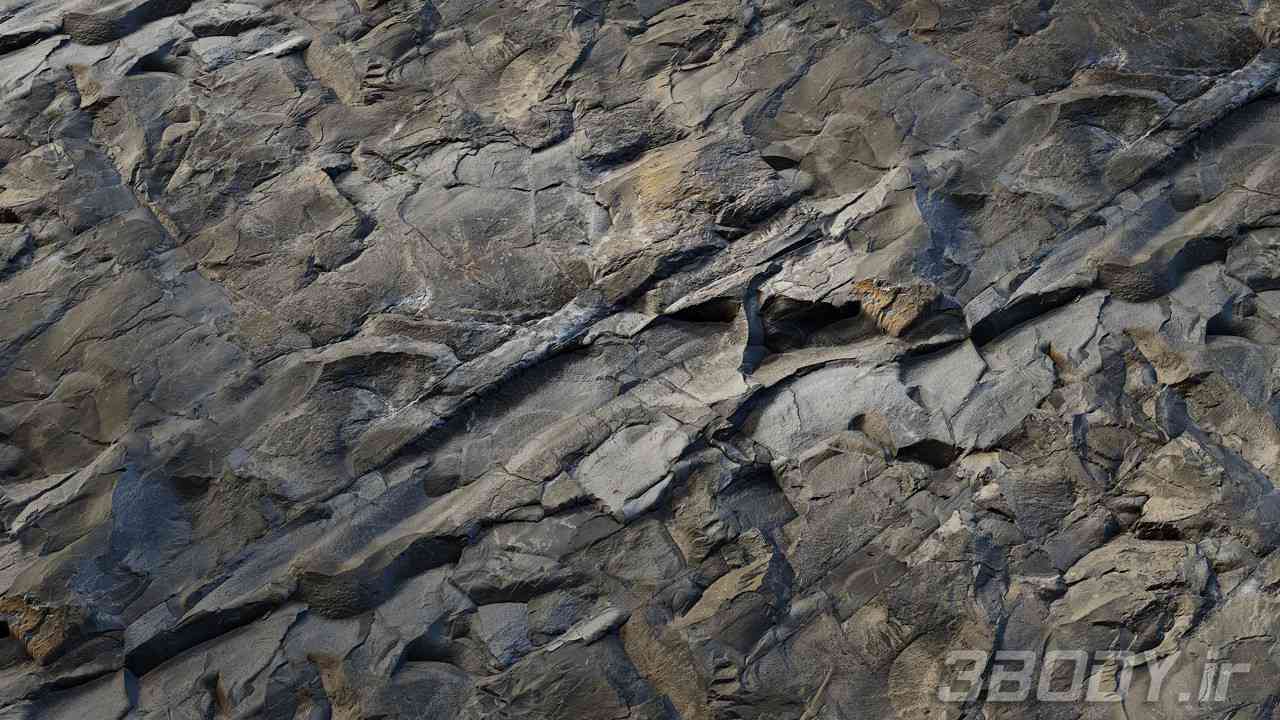 متریال صخره ناهموار jagged rock عکس 1